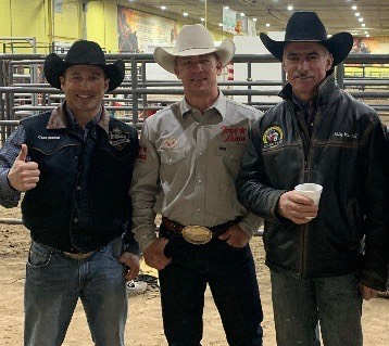 Pictured: Left to right, Chad Denton, Justin Andrade, & CSI Rodeo Coach, Kelly Wardell - Photo Credit: CSI Rodeo Team