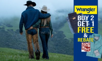 Wrangler Jeans Buy 2 Get 1 FREE & $10 Shirt Rebate for Rapid City Rodeo Fans!