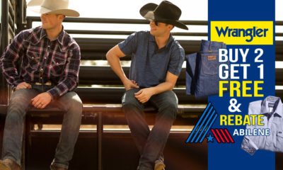 Wrangler Jeans Buy 2 Get 1 FREE & $10 Shirt Rebate For Abilene Rodeo Fans!