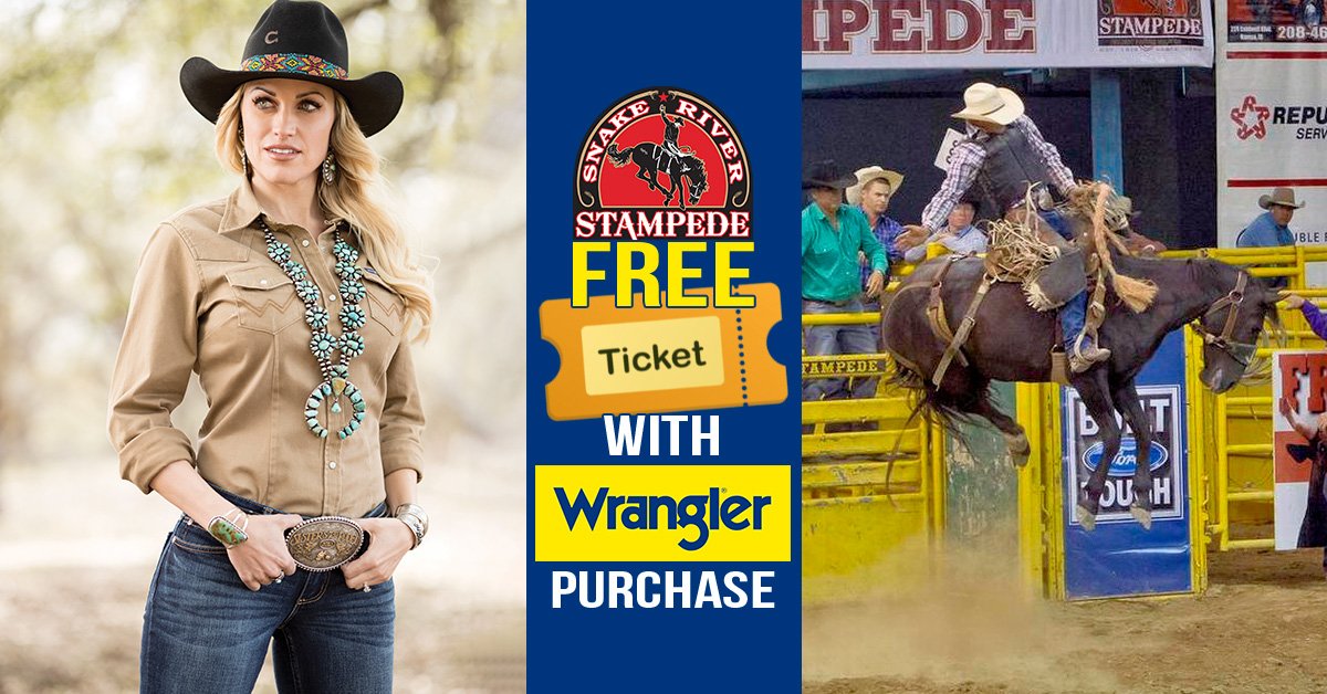 Buy Wrangler Get FREE Tickets to Snake River Stampede 2019!