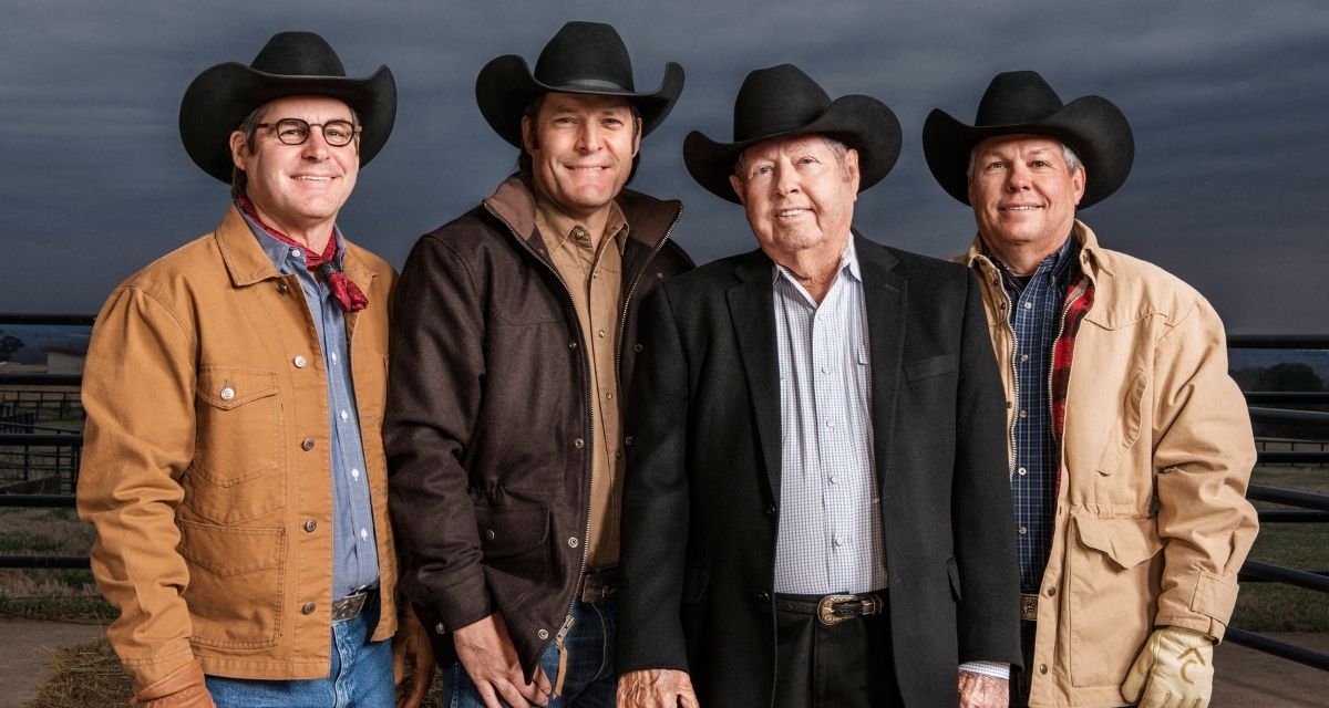 Cavender family: James R. Cavender & his sons, Joe, Mike, & Clay.