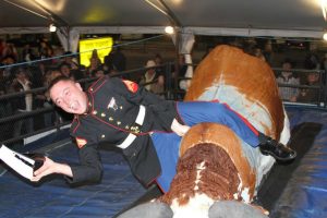 Military Mechanical Bull Coors Tent