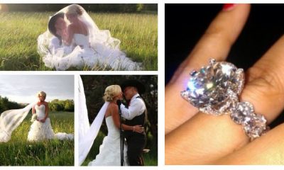 Cowboy and Cowgirl Wedding with Big Diamond Rings