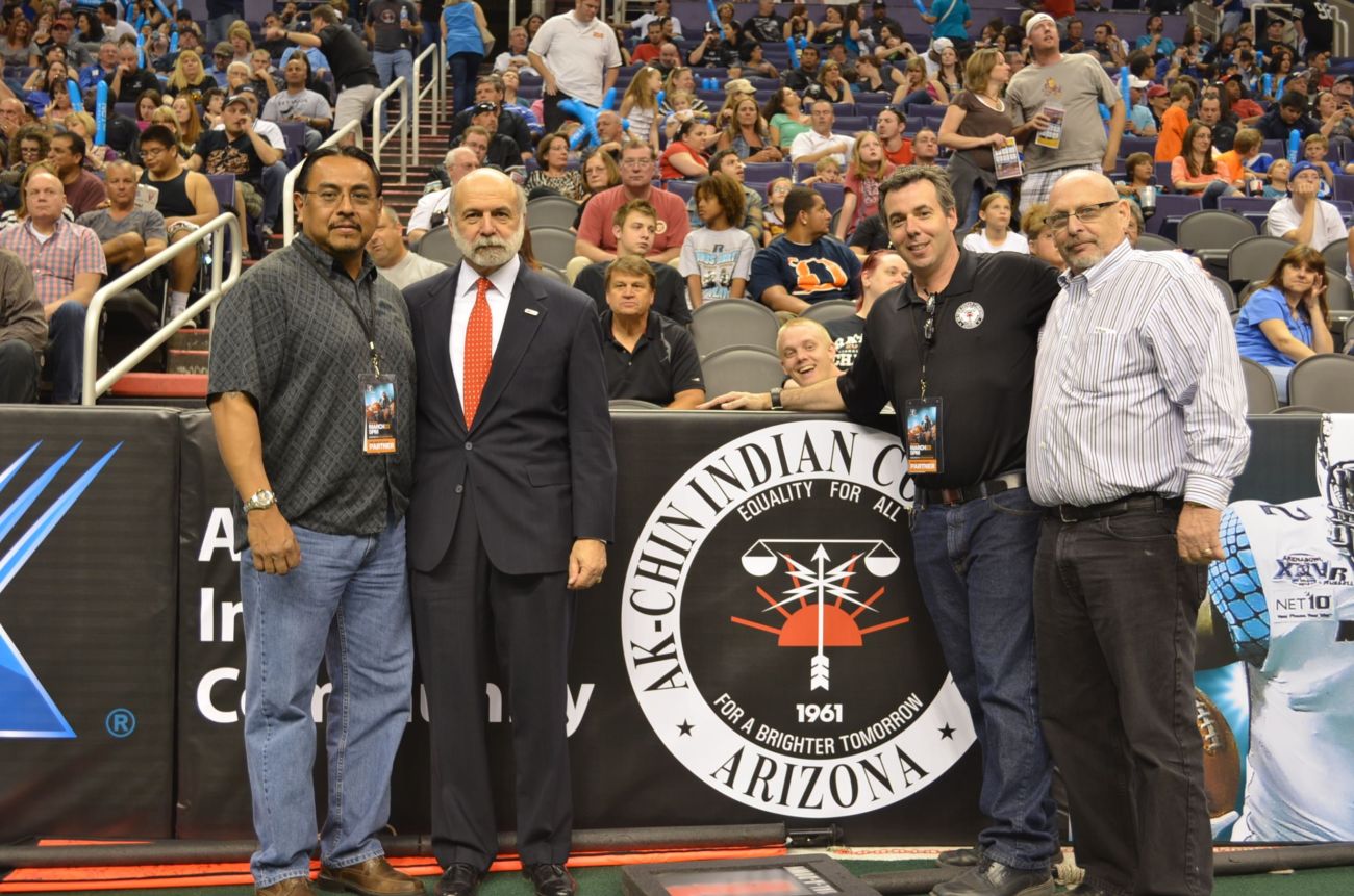 2013 - The Ak-Chin Indian Community completed a partnership agreement with the Arizona Rattlers for the 2013 season, which includes naming rights to the arena football team’s field – now Ak-Chin Field – as well as the Ak-Chin Indian Community’s seal prominently displayed on each end of the field and in additional spaces throughout the arena.