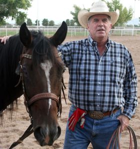 Pro Rodeo Team Roping, Victor Aros,left, and his team roping partner Hal Earnhardt