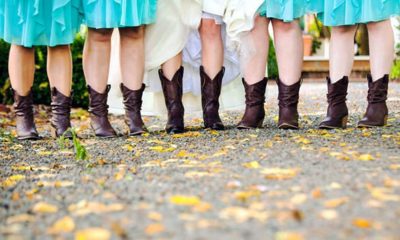 Country-Western-Wedding--Bridesmaid-Dresses,-Cowgirl-Boots-and-Handmade-Jewelry-CLN-(FI)