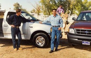 Hal,-Jim-Babe-and-Tex-Earnhardt-shooting-a-commercial