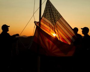 Sunrise Flag Cermony at Yarnell Hill