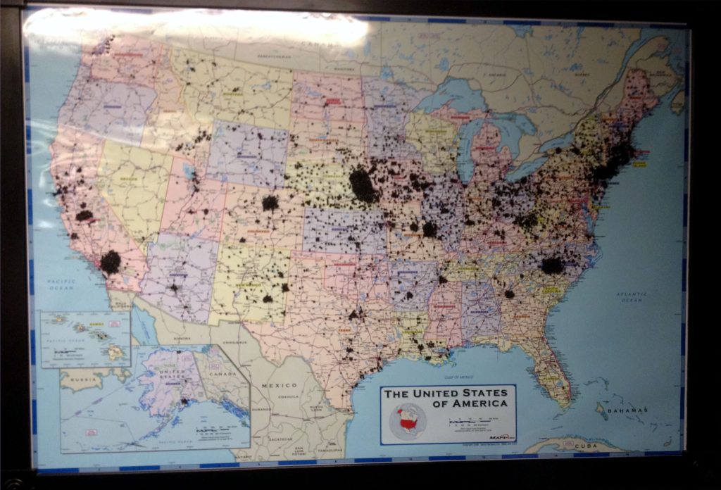 US-Map-of-Smeal-Trucks-Smeal Fire Apparatus Co.
