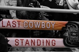 PBR Las Vegas 2014 Last Cowboy Standing Bucking Chutes at Mandalay Bay.