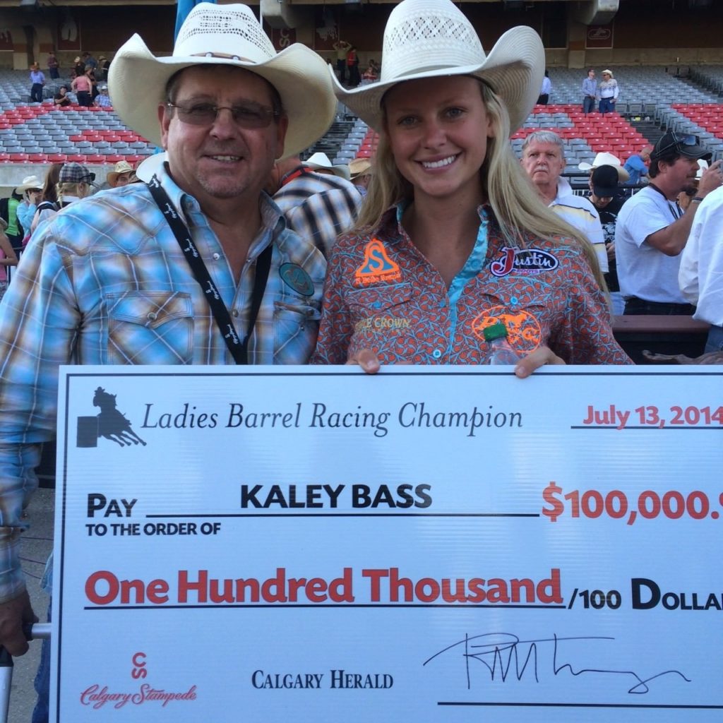 Kaley Bass Barrel Racing Winner at the 2014 Calgary Stampede