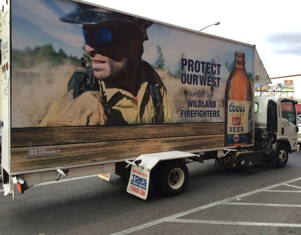 POW Truck WFF Display Prescott Rodeo 2014