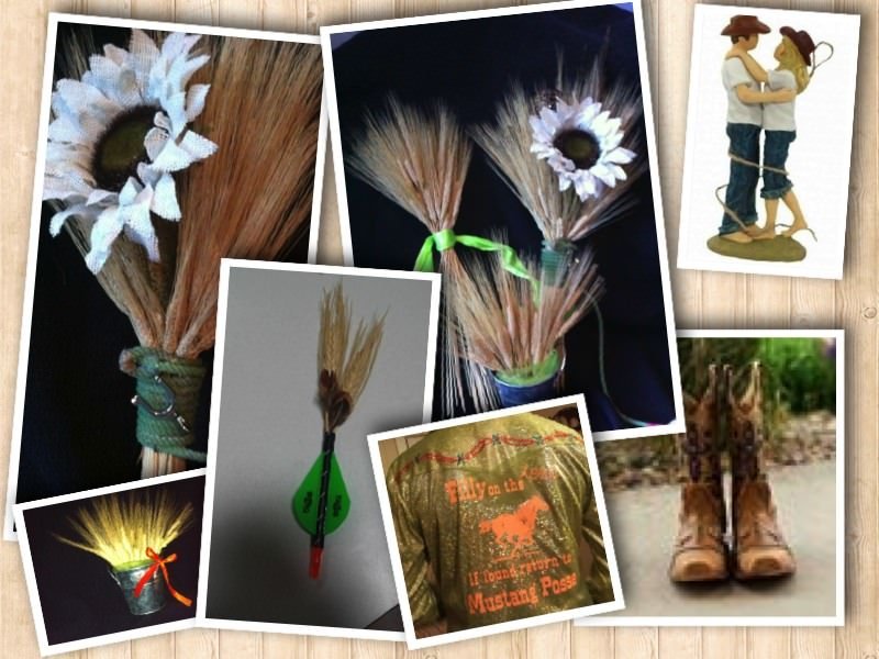 Bouquets, Country Western Wedding (Part 3) Boutonnières and a Bachelorette Party (Collage)