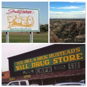 Welcome to SD, Badlands, Wall Drug Store Black Hills South Dakota (Collage)