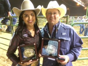 Kassidy Dennison with CLN's Patrick "OD" O'Donnell at the 2014 Turquoise Circuit Finals in Las Cruces, New Mexico.