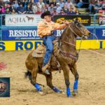 Aaron Tsinigine during the 7th performance of the 2014 Wrangler NFR