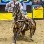 Cade Swor -7.6sec during Round 9 at the 2014 Wrangler Western Official NFR Experience — with Cade Swor at Thomas & Mack Center.