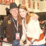 JW Kinder and Gretchen Kirchamann at the at the 2014 Wrangler NFR Press Room
