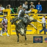 Sage Kimzey during Round 3 of the 2014 Wrangler NFR