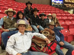 The Wright Family at the Thomas & Mack Center during the 2014 Wrangler NFR