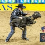 Once again Trevor Brazile - The Official Fan Page scores 7.6 sec during round 9 of the 2014 Wrangler Western Official NFR Experience — with Trevor Brazile - The Official Fan Page at Thomas & Mack Center.