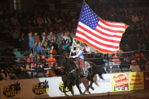 National Western Stock Show American Flag