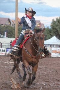 Aubrey Toler at the Payson Rodeo(Flagstaff Pro Rodeo Queen 2014)