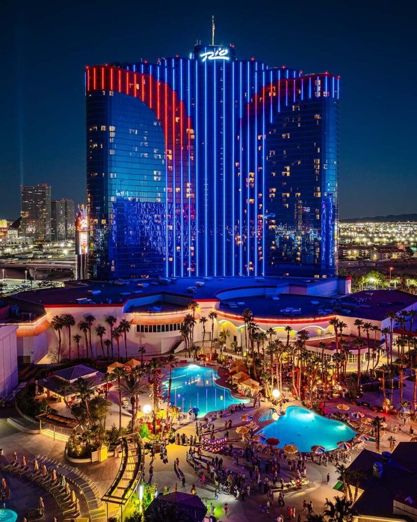 Rio Vegas and pool view