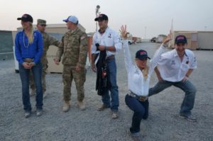 At Undisclosed Areas of Operations Middle East with Kaycee Feild Brittney Truman and Thomas Becker