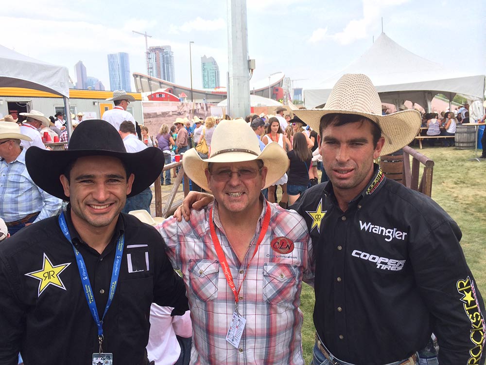 Joao Ricardo Vieira and Fabiano Vieira with CLN's Patrick "OD" O'Donnell