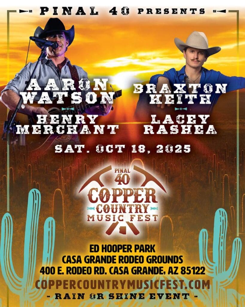 Pinal 40 Copper Country Music Fest Flyer 2025