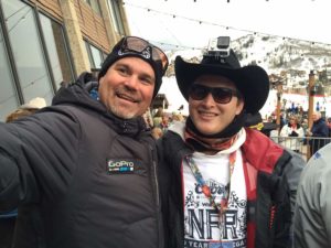 Aaron Kuhl and Dan-Kelsay at the 2015 Cowboy Downhill-in-Steamboat-Springs
