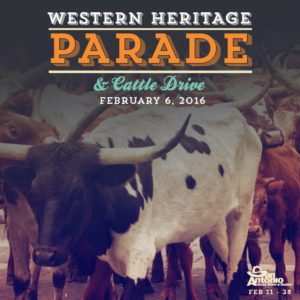 San Antonio Stock Show and Rodeo 2016 Western Heritage Parade & Cattle Drive