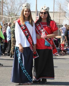 2015-16 Miss and Jr Miss Ak-Chin at Iwo Jima Landing parade Courtesy of the Ak-Chin O'odham Runner