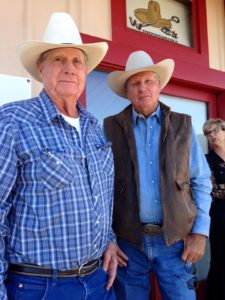 Dave Underdown & Gold Rush Days and Senior Pro Rodeo Grand Marshal Walt Scott.