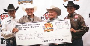 Erich Rogers (second from left) won the Bob Feist Invitational with partner Cory Petska (via Navajo Times)