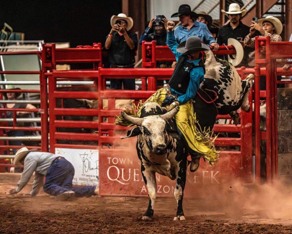 Bull ride at Creek Bash 25