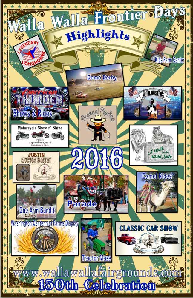 Walla-Walla-Frontier-Days-Highlights-2016 Special-Attractions-Poster