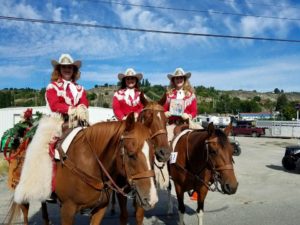 Walla Walla Frontier Days Royalty place 2nd in the 2016 Omak Parade