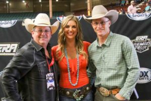 CLN's Patrick OD O'Donnel with Paige Duke and Ty Murray