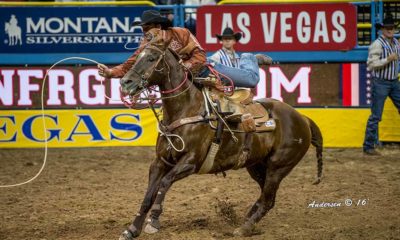 Marcos Costa - Tie-Down Roping - Wrangler NFR Rodeo 2016 Go-Round Winners: Day 2 in Las Vegas © Ric Andersen Photos