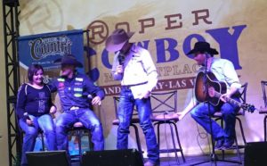 On Saturday, December 3, Hannah, who was diagnosed with Stage 4 Hodgkin Lymphoma and is a roper herself, took the stage with Brian Doty to meet rodeo star Tuf Cooper and was presented with Fastback ropes of her very own.