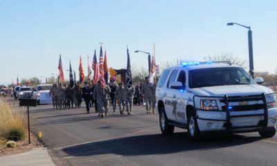 Ak-Chin Police Department escorts the Pee-Posh and San Carlos Apache Veterans Association in the Ak-Chin Indian Community Masik Tas Parade #MasikTas2016