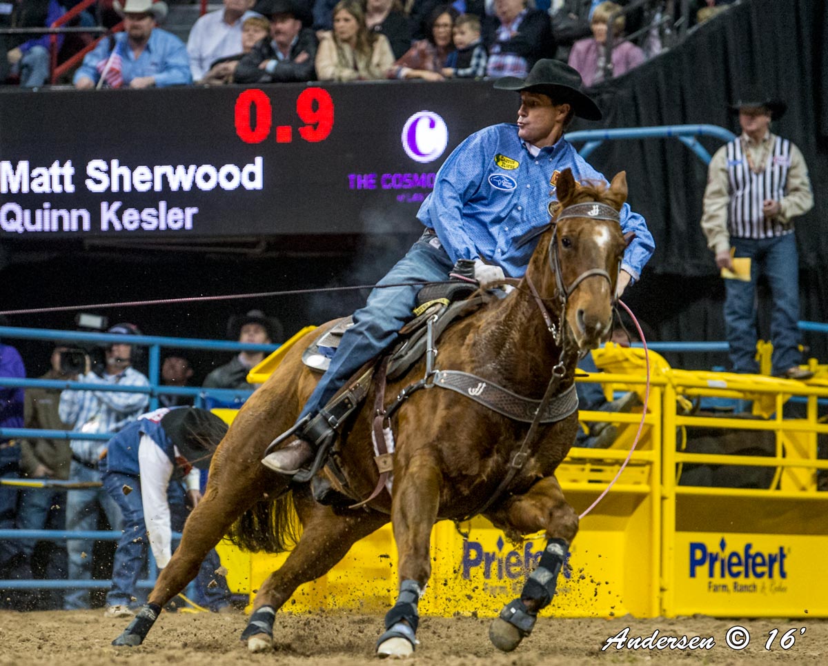 Matt Sherwood with a time of 4.10 in Round 7 of WNFR16