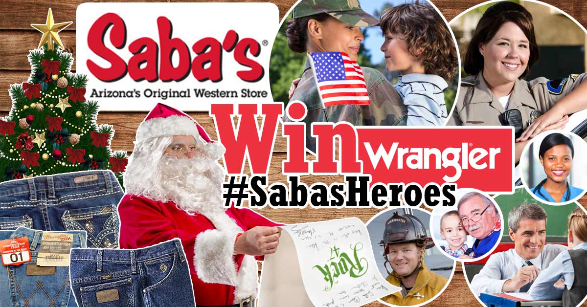 Win Wrangler Jeans for You & Your Hero This Christmas! #SabasHeroes
