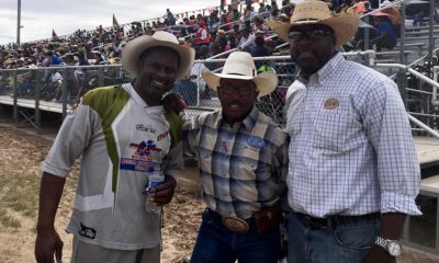 Arizona All-Black Rodeo Bull Fighter, Charlie Sampson and Dan Bates