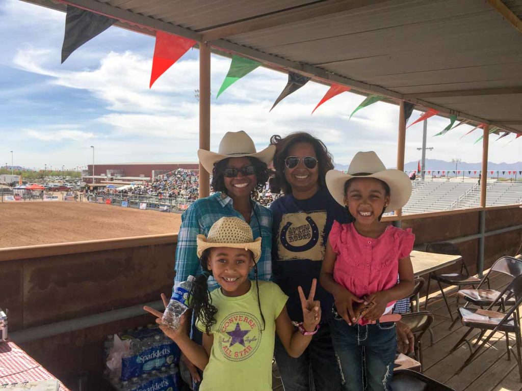 Family enjoying the Arizona Invitational Black Rodeo