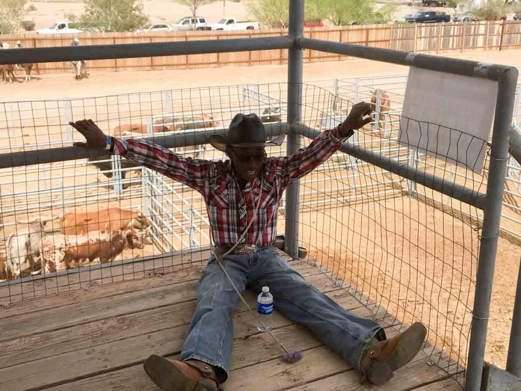 Cowboy at the Arizona Invitational Black Rodeo