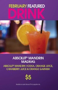 Harrahs Ak-Chin Casino February 2017 featured drink