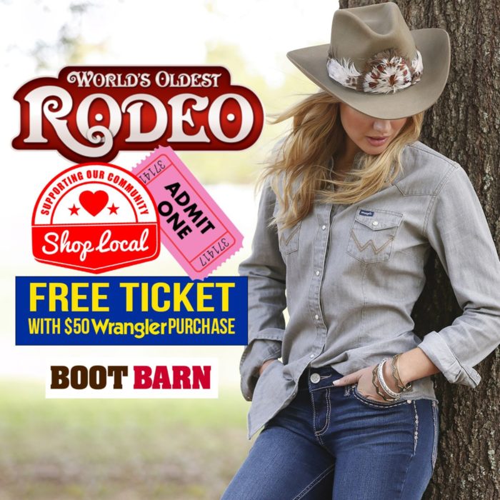 FREE Prescott Frontier Days Rodeo Tickets When You Buy Wrangler From